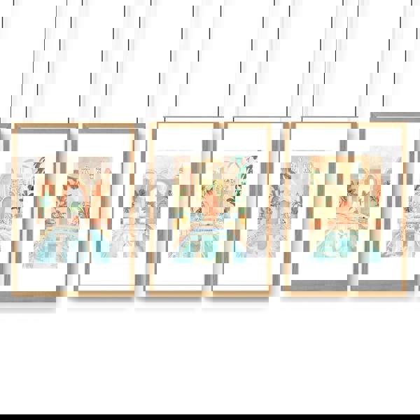 Large Wall Pictures For Living Room | Set of 3 Beach Decor Wall art Prints