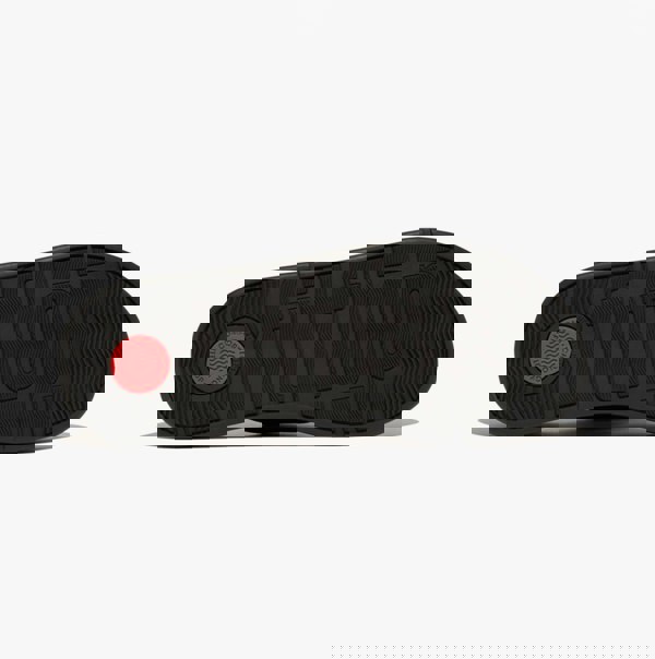 FitFlop F-MODE BUCKLE SHIMMERLUX FLATFORM Womens Toe Post Black