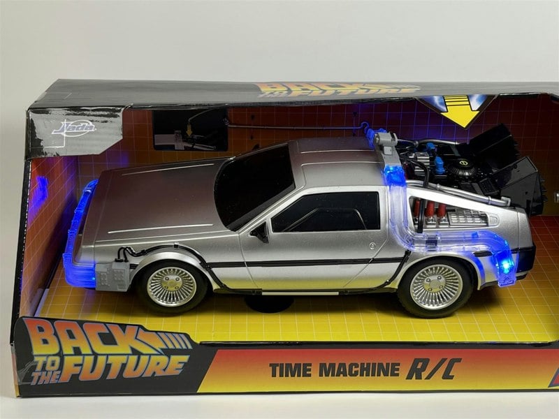 Jada Back To The Future Time Machine RC Silver 1:16 Scale Jada 253256004