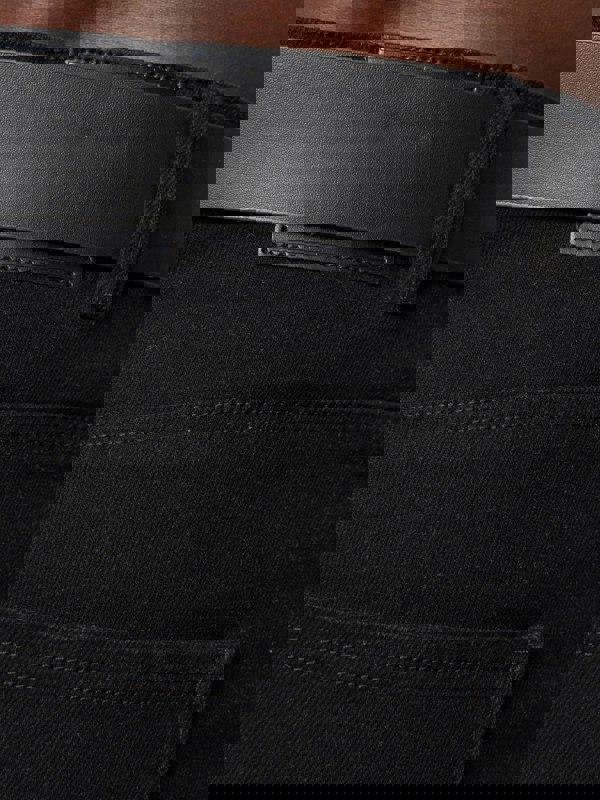 Crosshatch Cadman Straight Jeans Solid Black