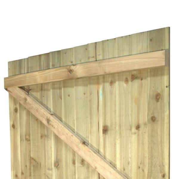 gate feather edge semi braced flat top [h.1800 x w.1200] 10