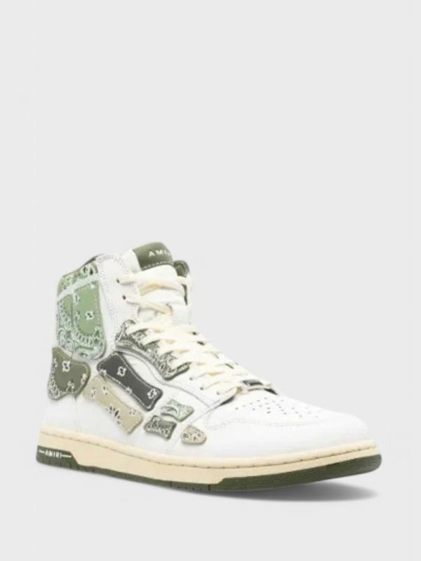 Amiri Skel Top High Bandana Olive Green - Supplied FashionAmiri