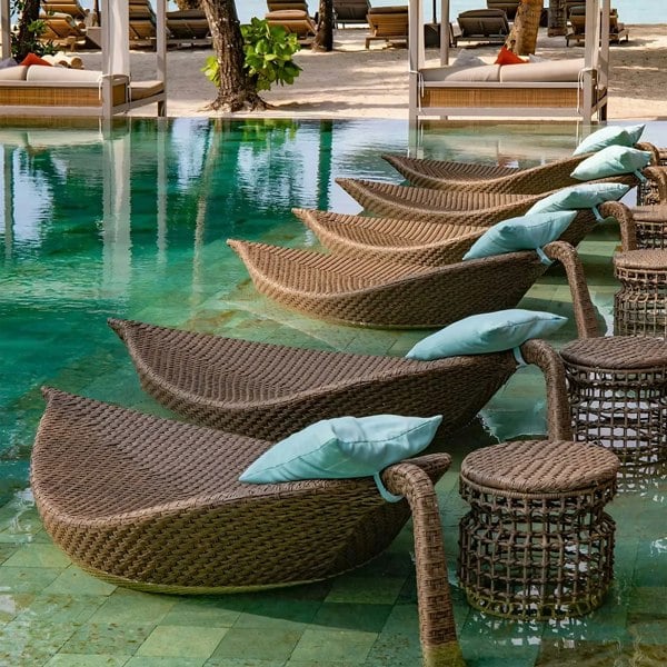 Rit Concept Escobar Garden Outdoor Sun Lounger, Rattan