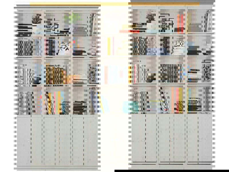 Dorel Home Anita Wall Unit B in white honey