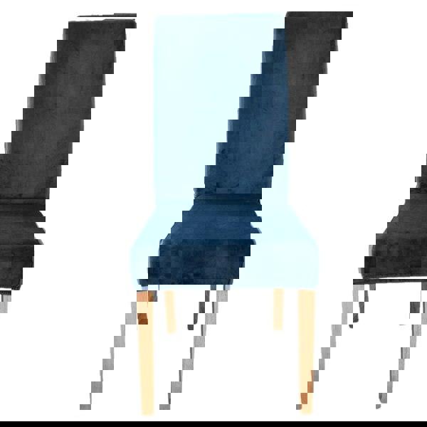 Anyseat Chair Cover Navy Velvet Plush Stretch Chair Slipcover Elastic Spandex Chair Cover for Dining Room Kitchen Wedding Banquet Hotel