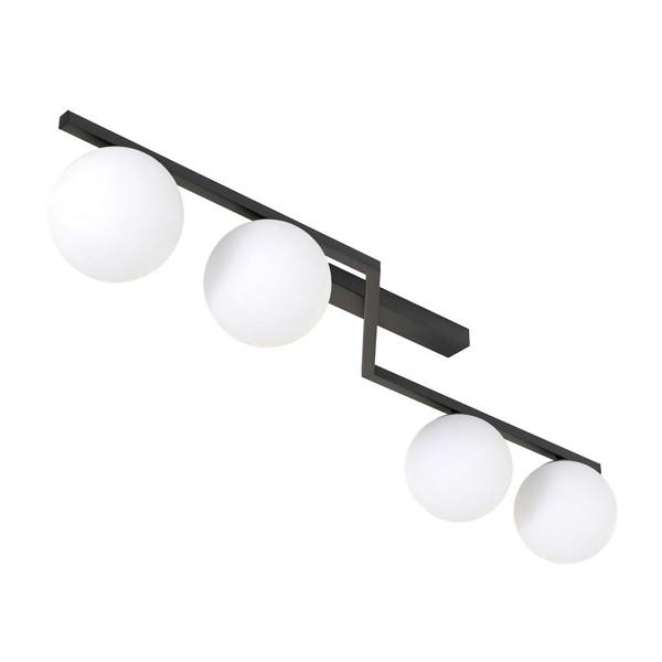 Emibig NATON Ceiling lamp 4 x E14 Black with White Shade