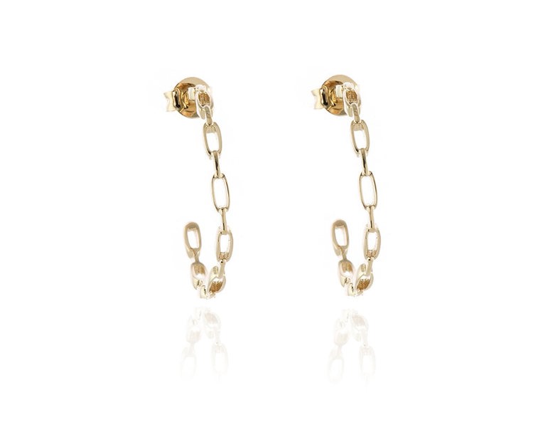 Cachet London Raja Gold Hoop Earrings