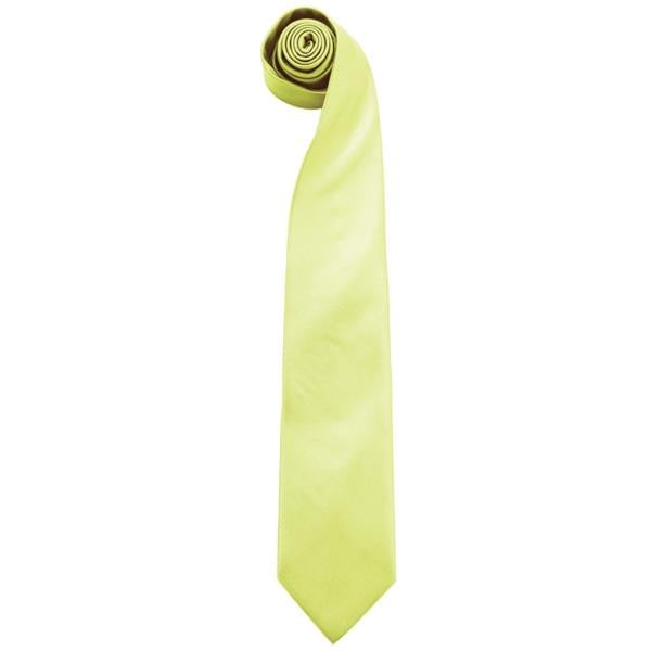 Premier Mens “Colours” Plain Fashion / Business Tie (Pack of 2) - Lime