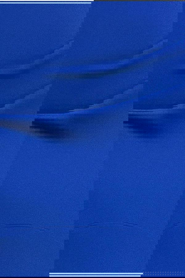 Satin Band Bandeau Maxi Dress - Royal Blue DR3477