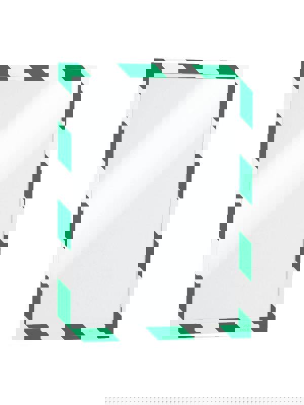 Durable DURAFRAME Adhesive Magnetic Hazard Frame | 2 Pack | A4 Green & White