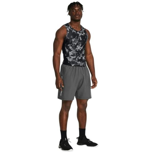 Under Armour Mens Wordmarks Woven Tech Shorts - Grey/Black - 