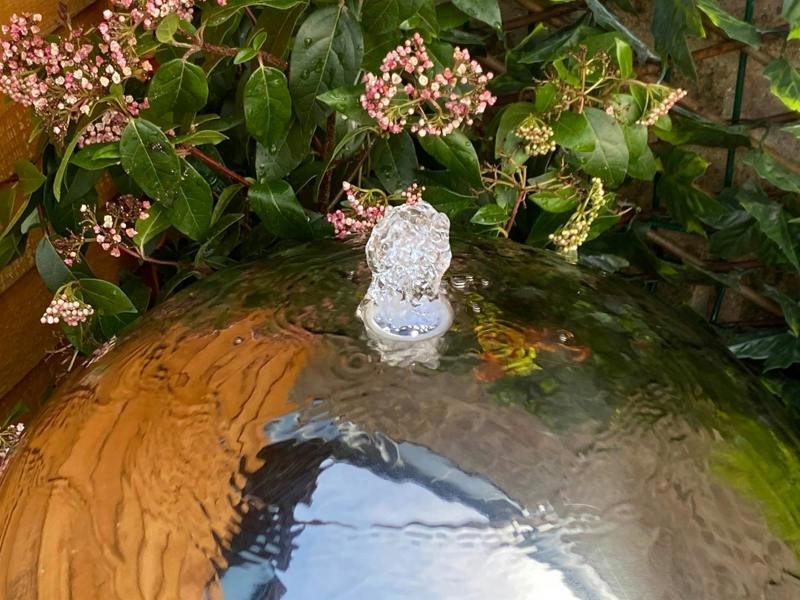 Tranquillity Water Features 50cm Stainless Steel Sphere Modern Metal Water Feature