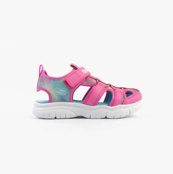 Skechers FLEX SPLASH - DAYLIGHT SHIMMER Girls Sandals Hot Pink /Multi