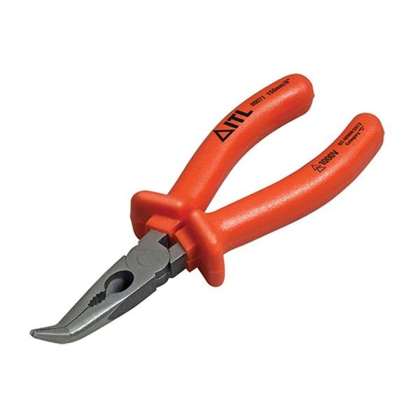 Itl Insulated Insulated Bent Nose Pliers 150mm - Multi Colour - 