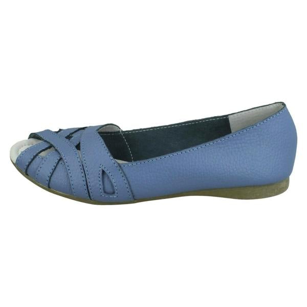 Down to Earth Ladies Down To Earth Peep Toe Casual Shoes F00328