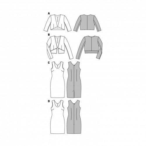 Burda Sewing Pattern 6773 Dresses and Jackets For Women, 8-10-12-14-16-18 - Easy
