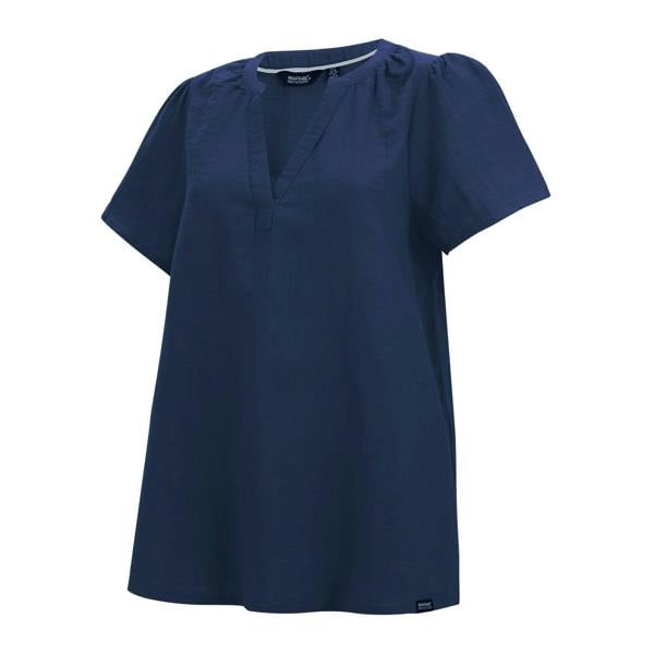 Regatta Womens/Ladies Selen Short-Sleeved Shirt - Navy Blue - 