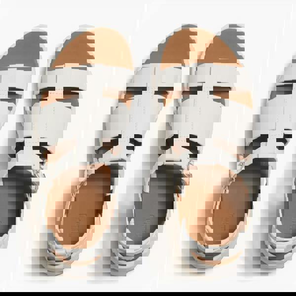 FitFlop FitFlop F-MODE LEATHER Womens Ankle Strap Sandals Urban White