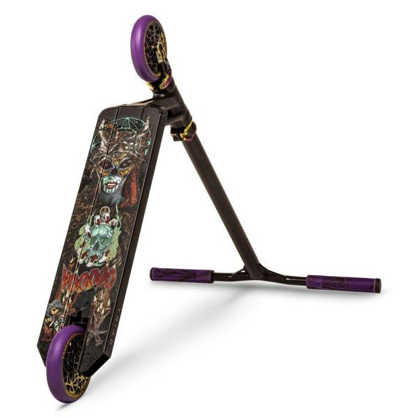 Triad Park Custom Complete #2 Kids Pro Stunt Scooter - Black/Purple/Yellow