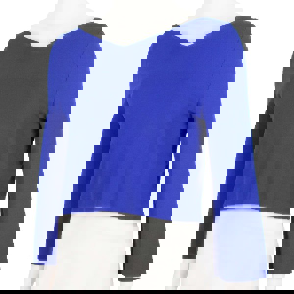 A Stella McCartney finely knit cropped top in royal blue