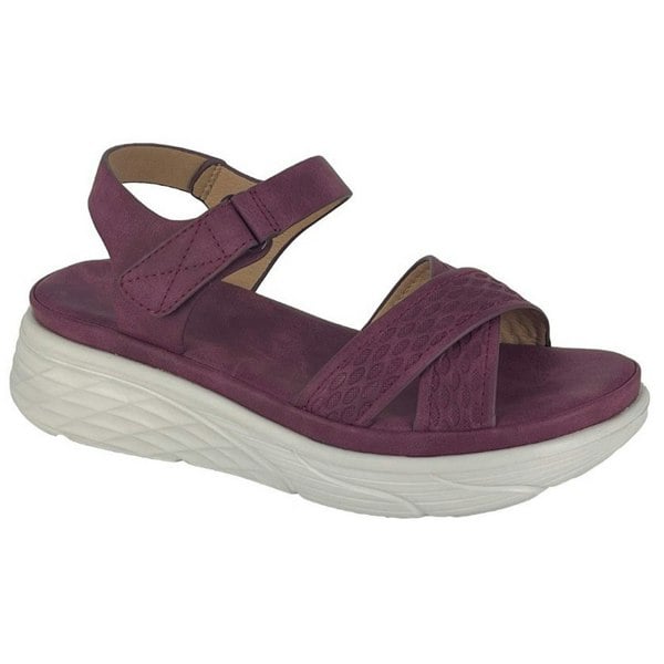 Cipriata Womens/Ladies Katia Crossover Wedge Sandals - Merlot