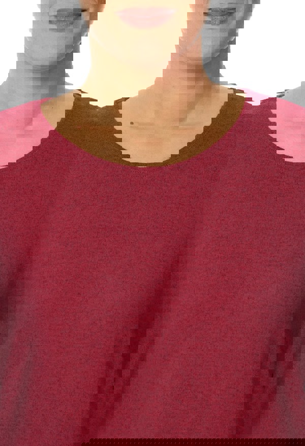 PennyPlain Cross Over Hem Tunic - Fuchsia