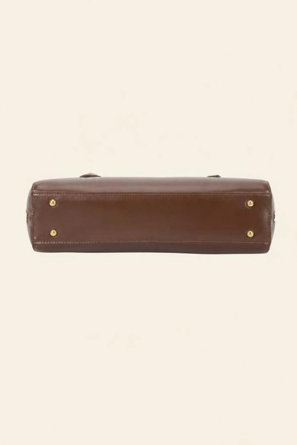 SVNX East-West Barrel Bag in Brown