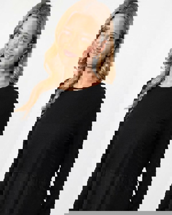 Woolrich Fluid Jersey Long Sleeve Womens Tee - Black