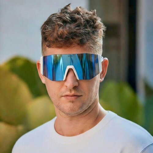 GOG Eyewear Unisex UV400 HDX Contrast Cycling Sunglasses with Mirror Scratch-Resistant Lens