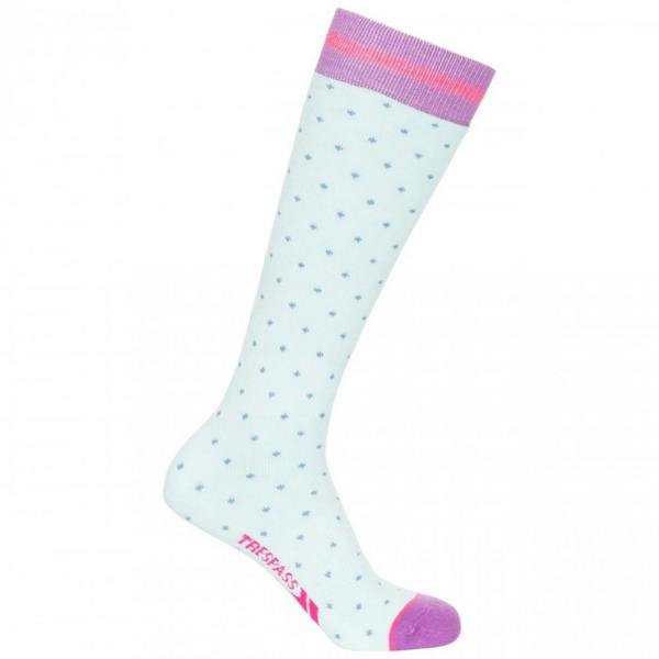 Trespass Kids/Childrens Replicate Ski Tube Sock (Pack Of 2) - Bluebell/Aqua - 