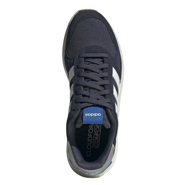 Adidas Mens Run 84 Suede Trainers - Navy/White/Silver - 