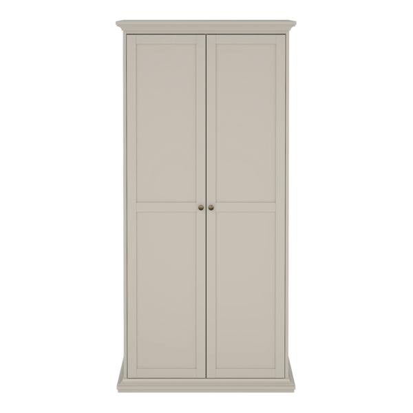 Furniture To Go Paris Wardrobe with 2 Doors in Cashmere