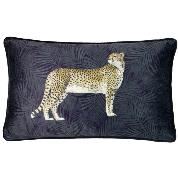 Paoletti Cheetah Forest Cushion Cover - Navy