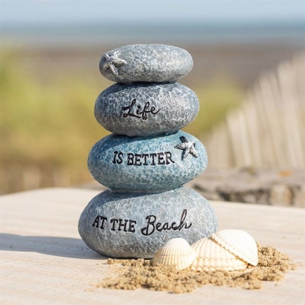 Serano Life is Better at the Beach Resin Stone Ornament