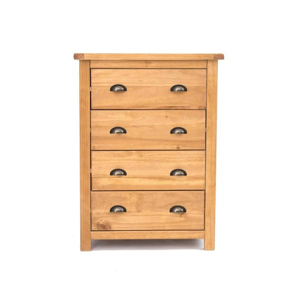 Lugo 4 Drawer Chest of Drawers Brass Cup Handle