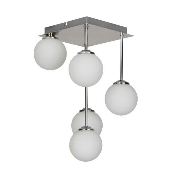 Pagazzi Lighting Navarro 5 Light Chrome Semi Flush Ceiling Light