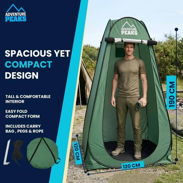 ADVENTURE PEAKS Pop up Changing Tent – Portable Toilet Tent Waterproof Privacy Shelter, Pop Up Changing Tent For Camping, Travel, Beach & Hiking