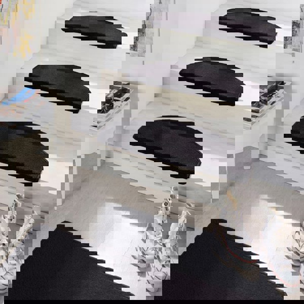 Modern Plain Black Rug – Soft Short Pile