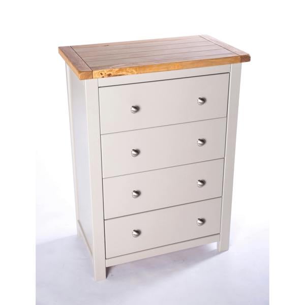 Cabinet Bits Argenta 4 Drawer Chest of Drawers Chrome Knob