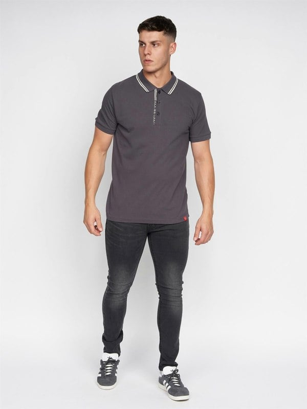 Duck and Cover Samtra Polo - Charcoal