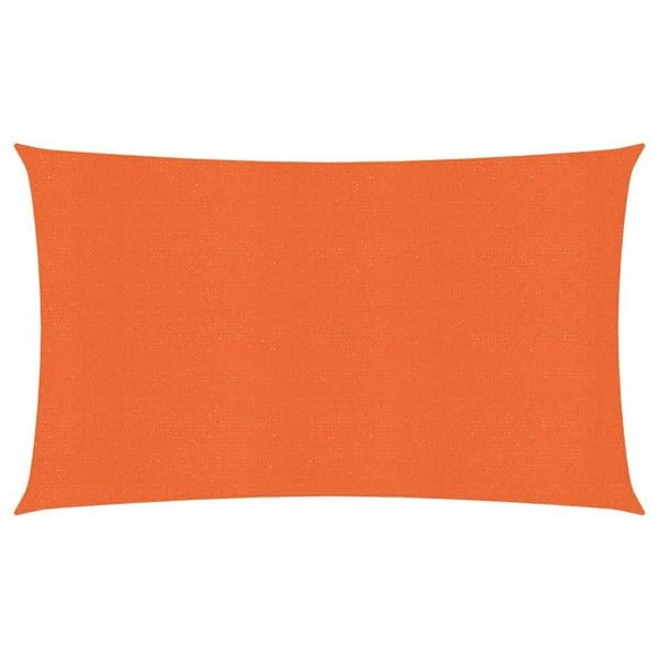 Berkfield Sunshade Sail 160 g/m�__ Orange 2x5 m HDPE