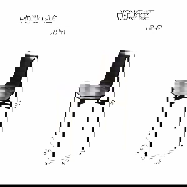 Rit Concept Choi Dining Chair With Armrest, Leather