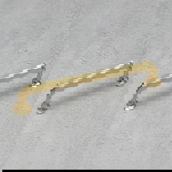 Handle & Home Polished Brass Octagonal Knob and Geometric Handles