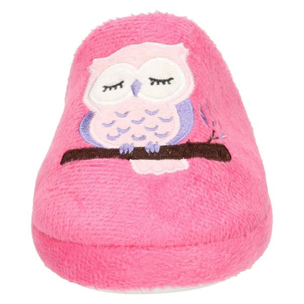Spot On Ladies Spot On Owl Print Mule Slipper