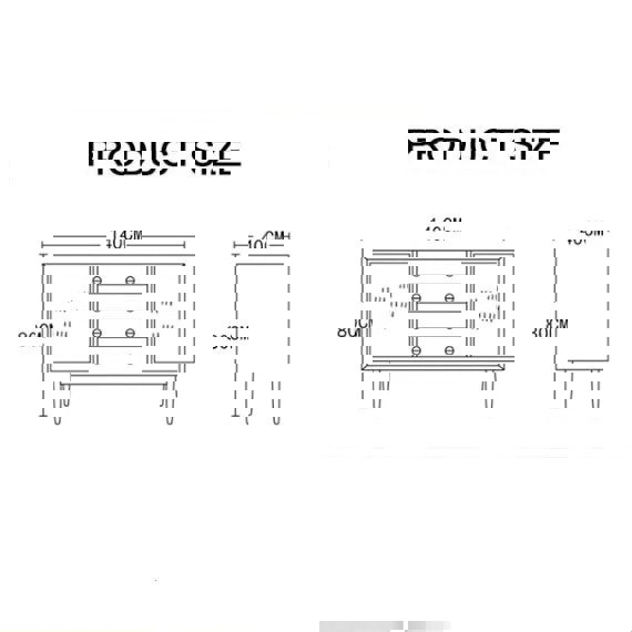 Evadne Rattan Sideboard with 2 Doors and 4 Drawers, Pine Wood-Rit Concept-Rit Concept