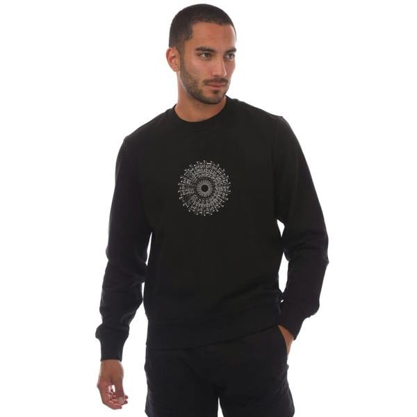 Diesel Mens S-Ginn-K41 Sweatshirt - Black - 