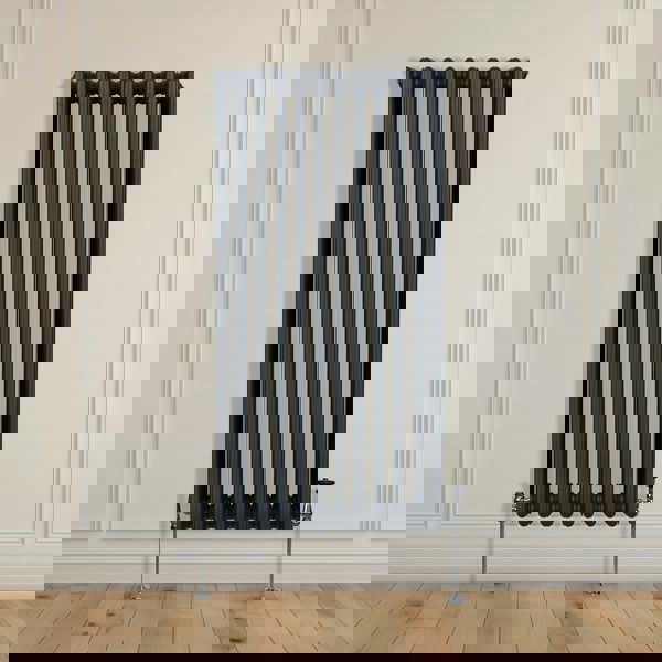 Monstershop Traditional 3 Column Radiator - 1500 x 562mm - Anthracite Grey