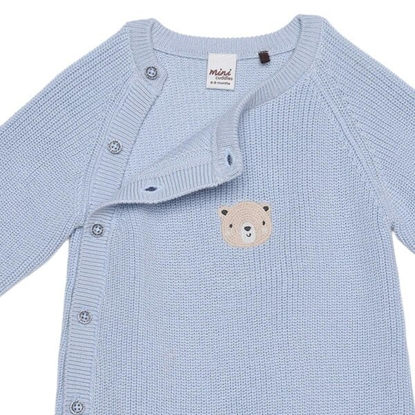 Mini Cuddles Little Bear Sleepsuit (Blue)