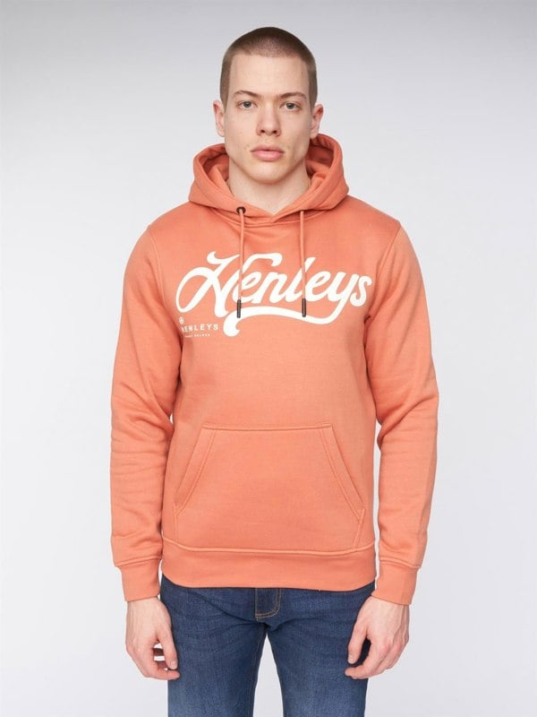 Henleys Scripthen Hoodie - Brick Red