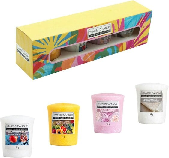 Yankee Candle Scented Candle Gift Set Bundle 4 x 49g